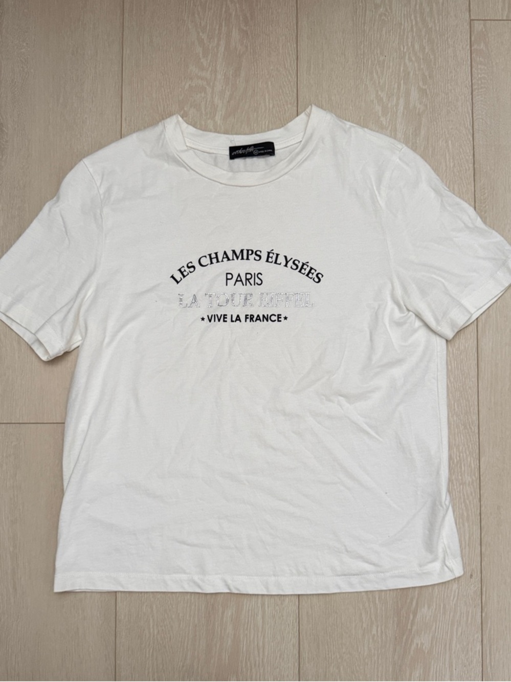 On Twelfth White Les Champs Élysées Paris Graphic Tee